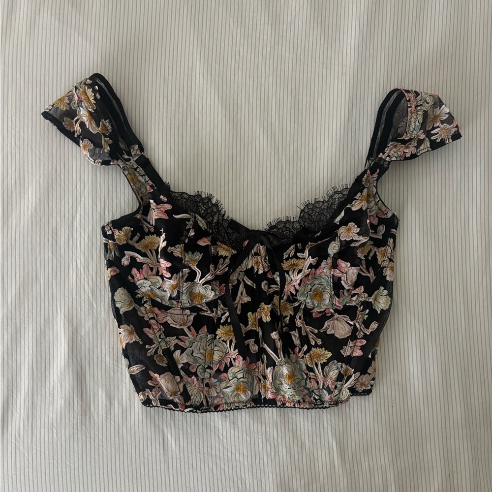 Victoria Secret Dreamy Angel Corset Top - Black